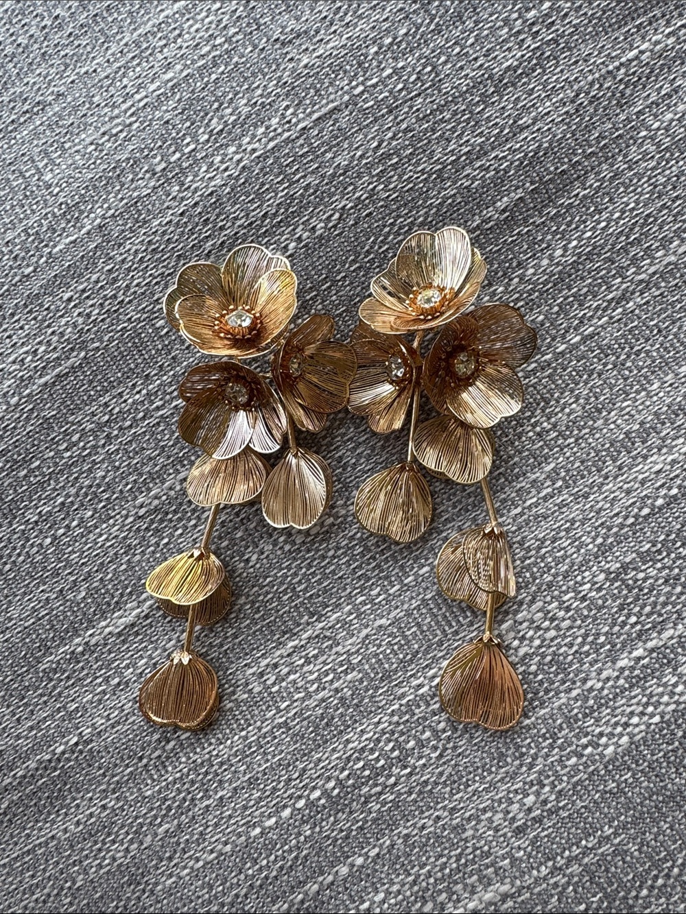 Zara Cascading Flower Earrings